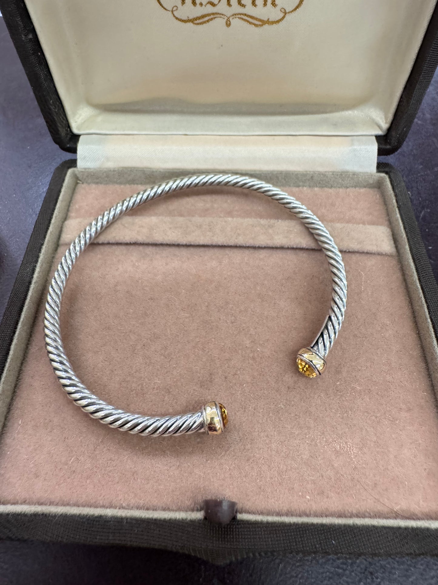 Sterling and 18k cuffs