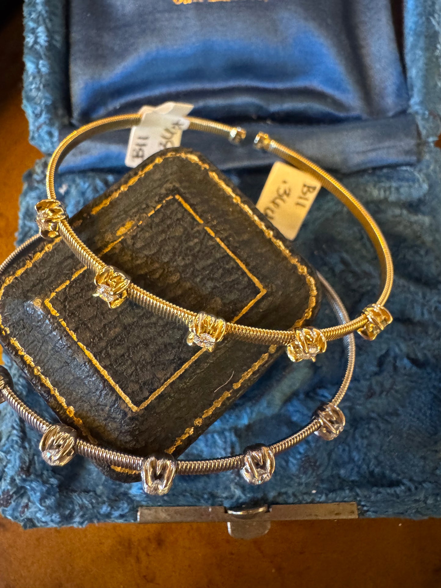 Diamond cuff bracelets