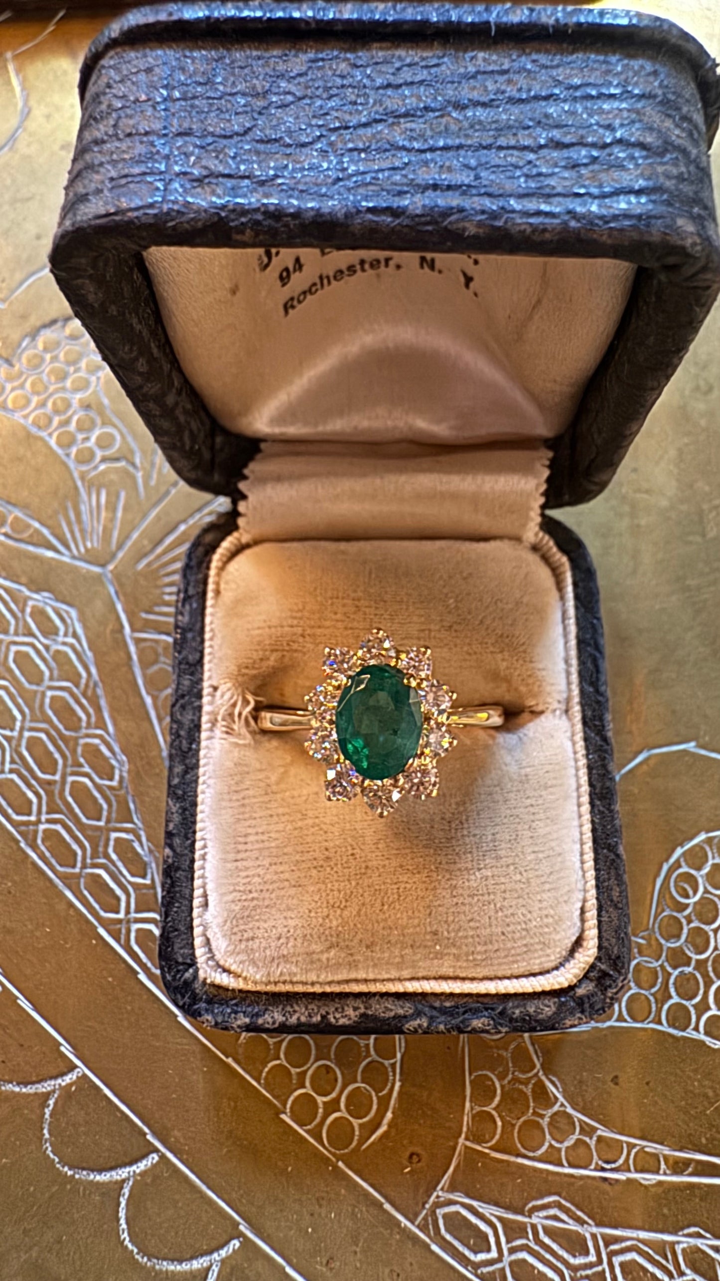 Emerald and Diamond ring