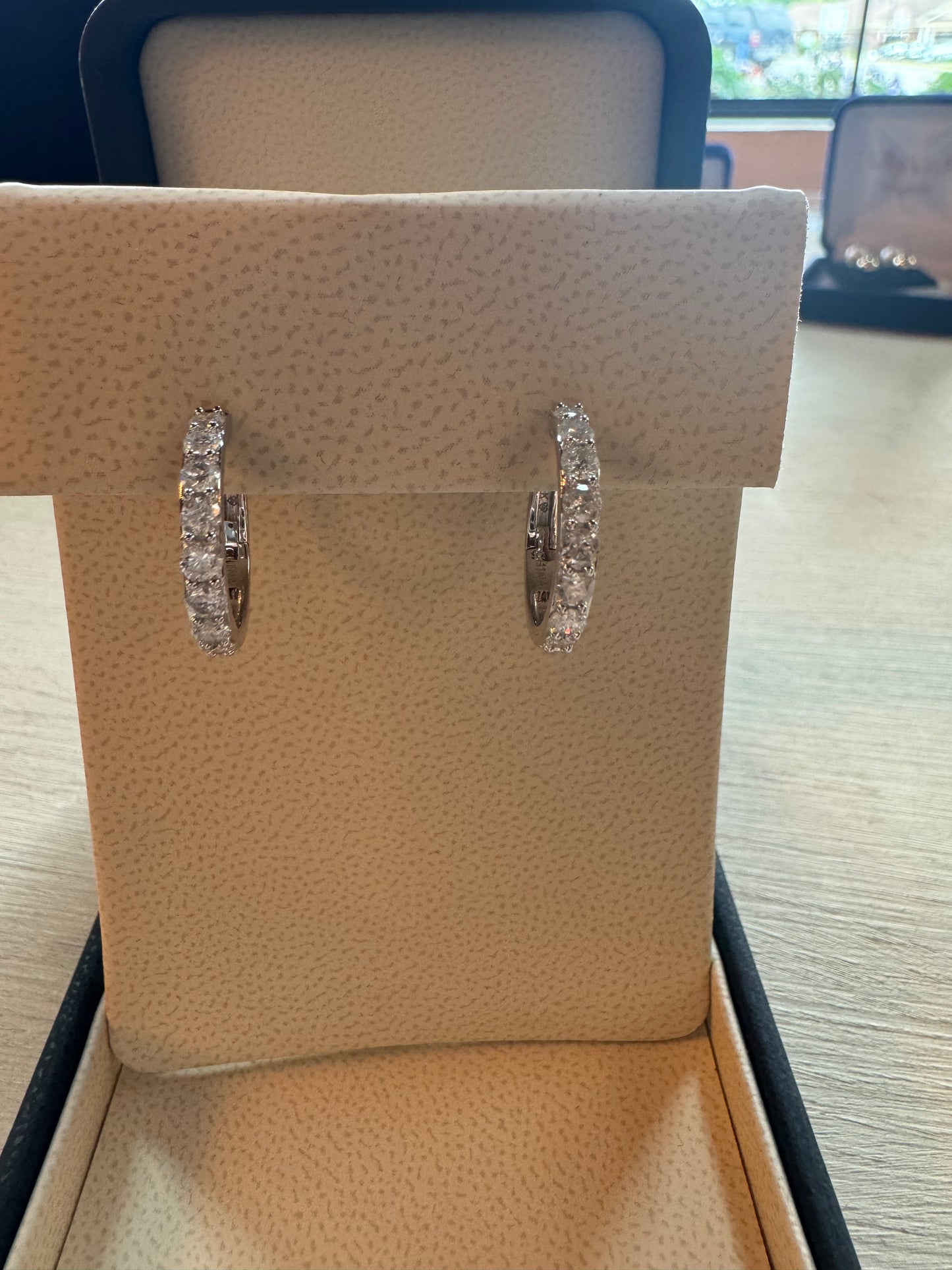 1ct Diamond hoops