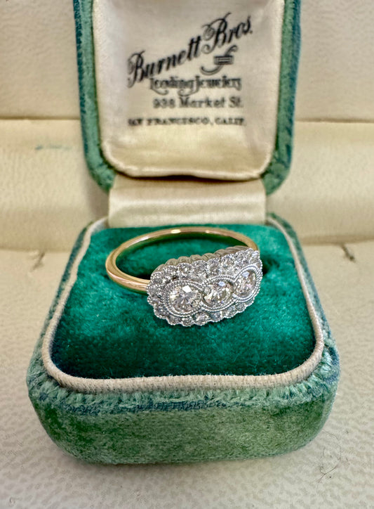 .75ct Diamond 3 stone ring