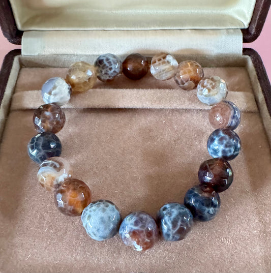 10mm Agate Stretch Bracelet