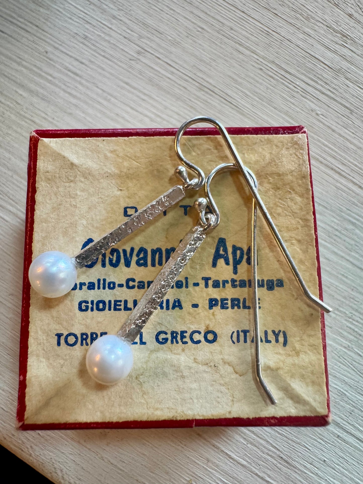 Designer Pearl drop pure silver