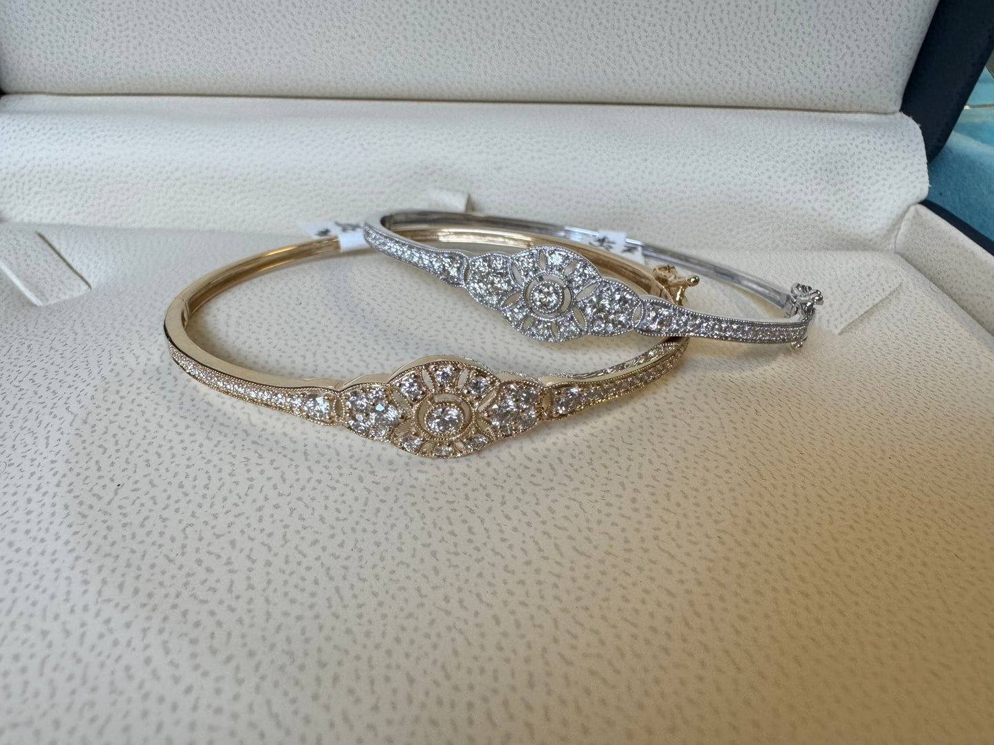 Antique Repo Diamond bangle bracelet