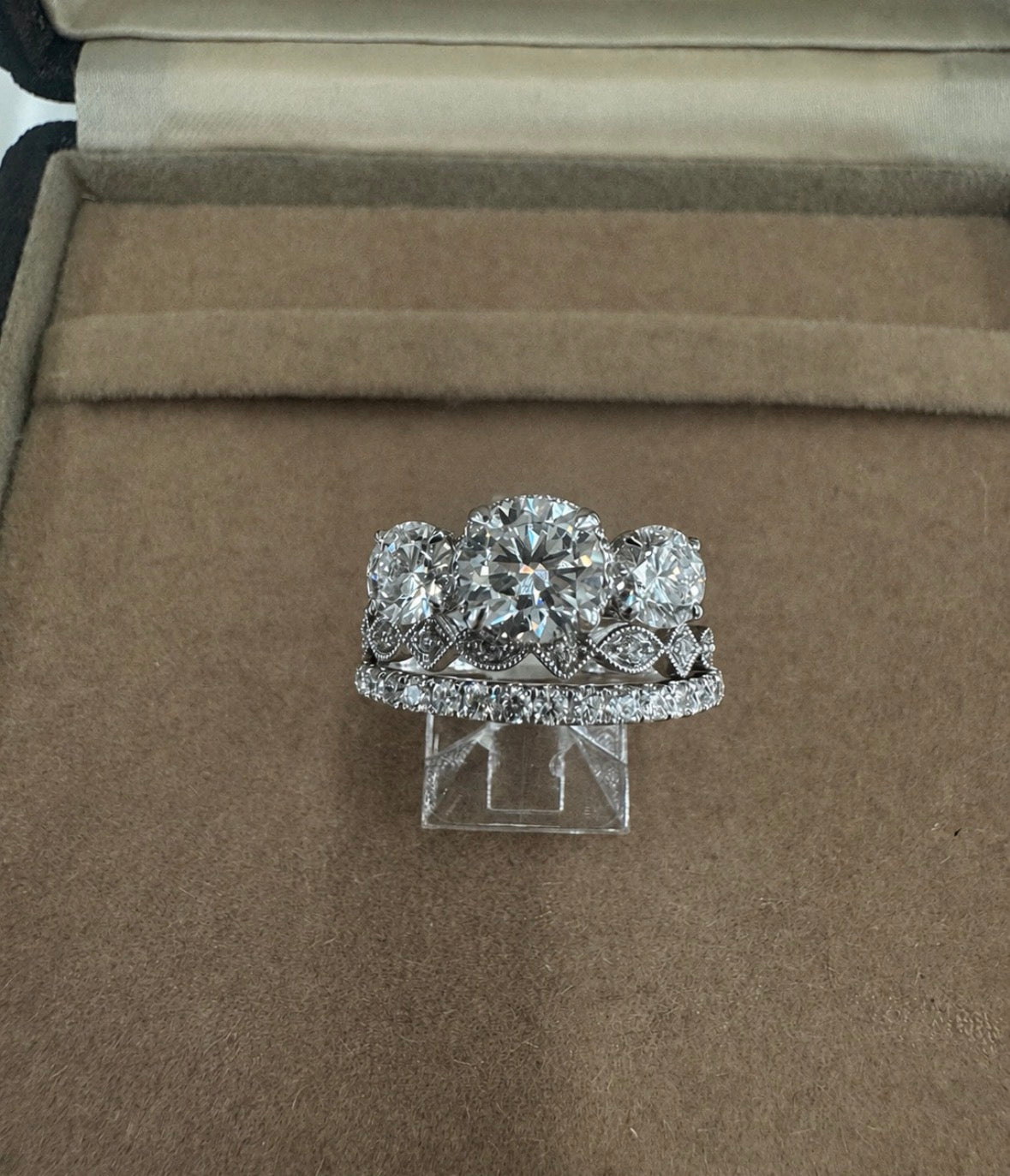 Three-Stone Lab-Grown Diamond Ring