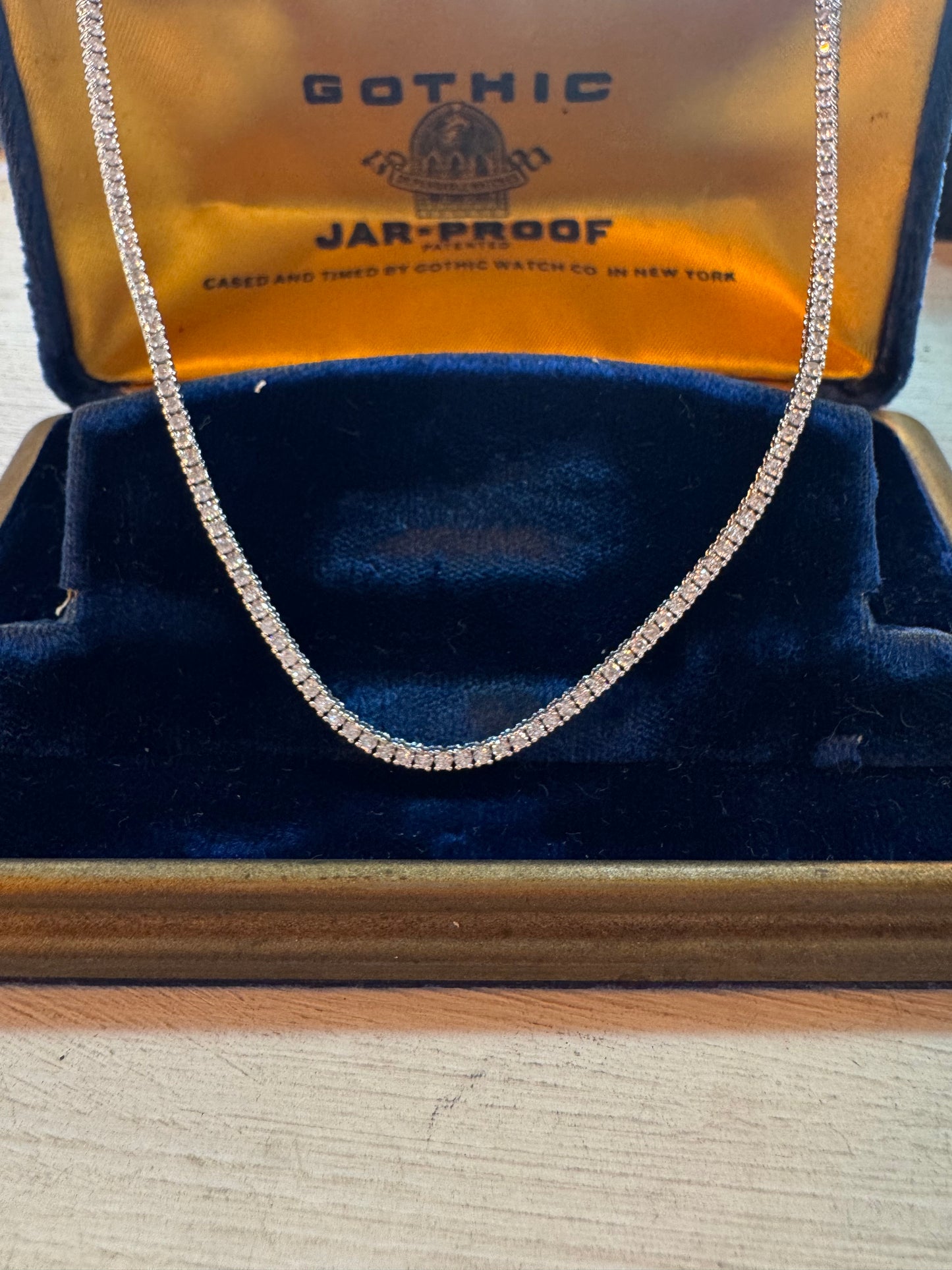 4ct Diamond tennis necklace