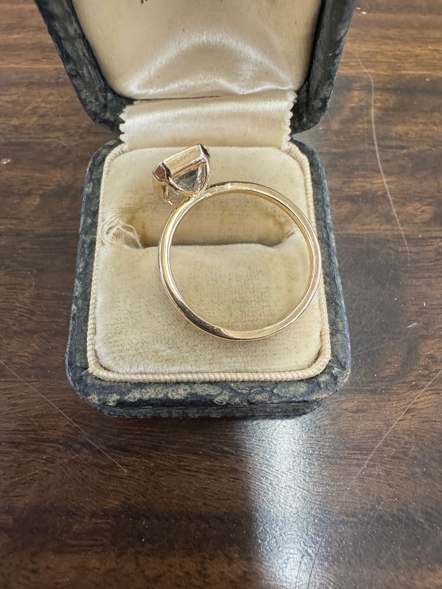 2ct emerald cut lab grown diamond ring