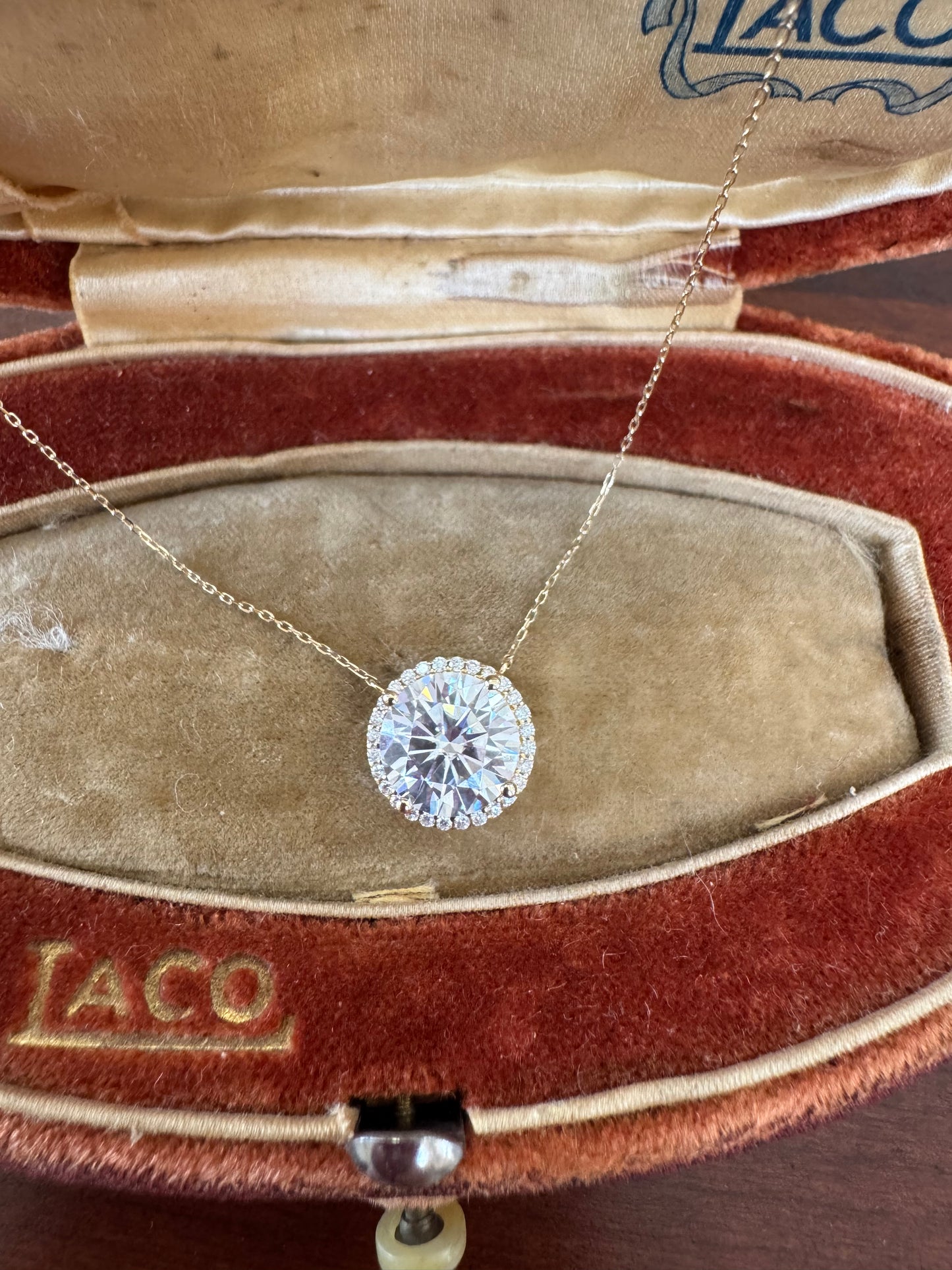 3ct Moissanite Pendant