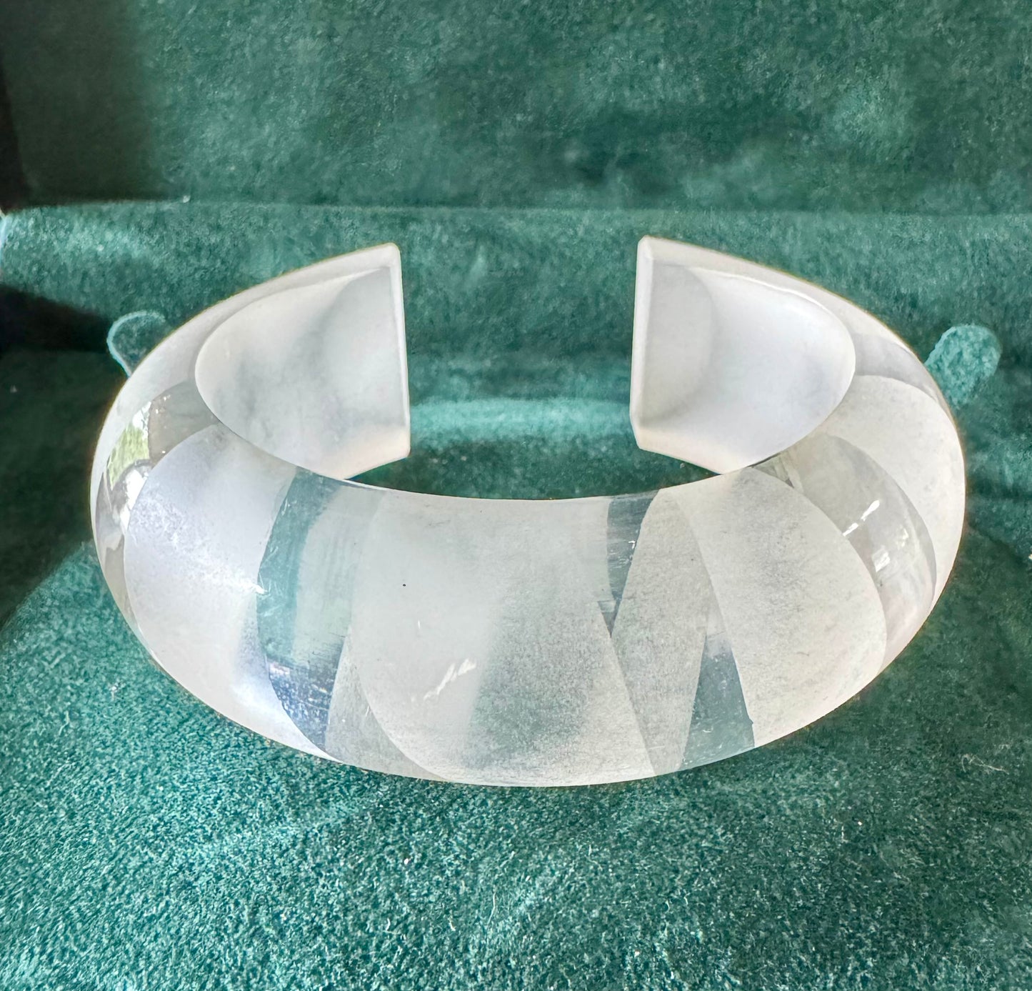 Clear acrylic bangle