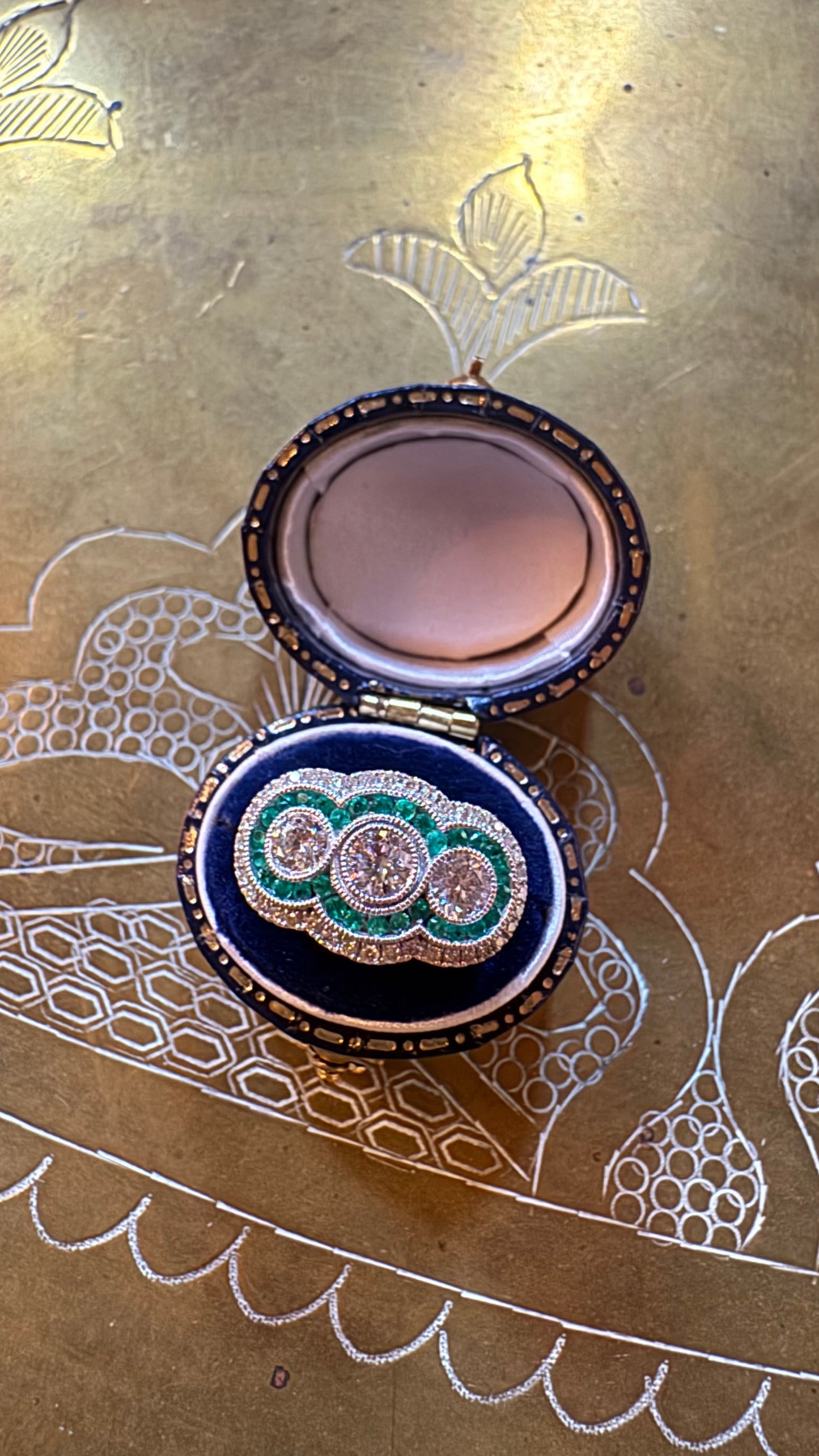 Emerald and Diamond ring