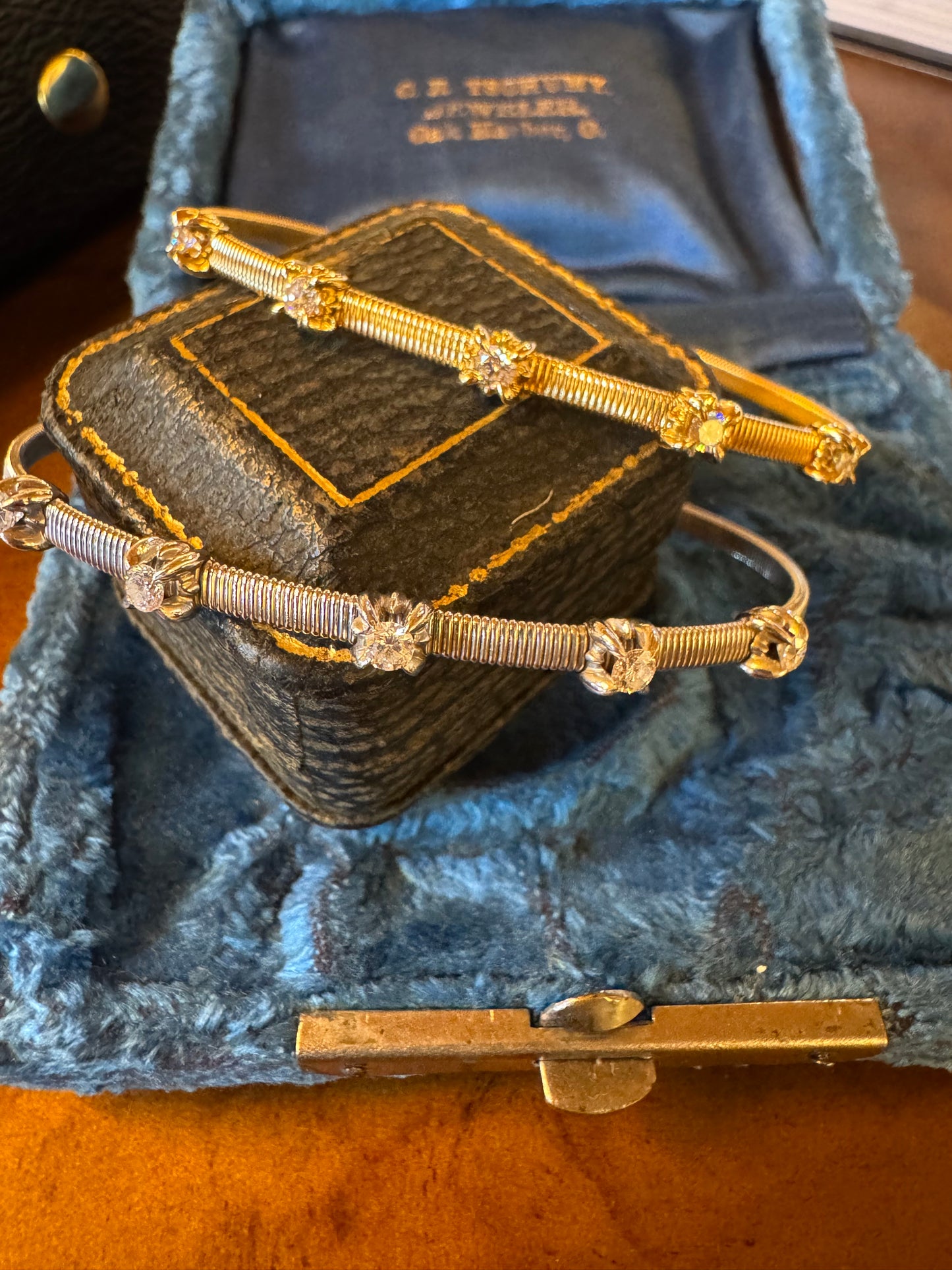 Diamond cuff bracelets