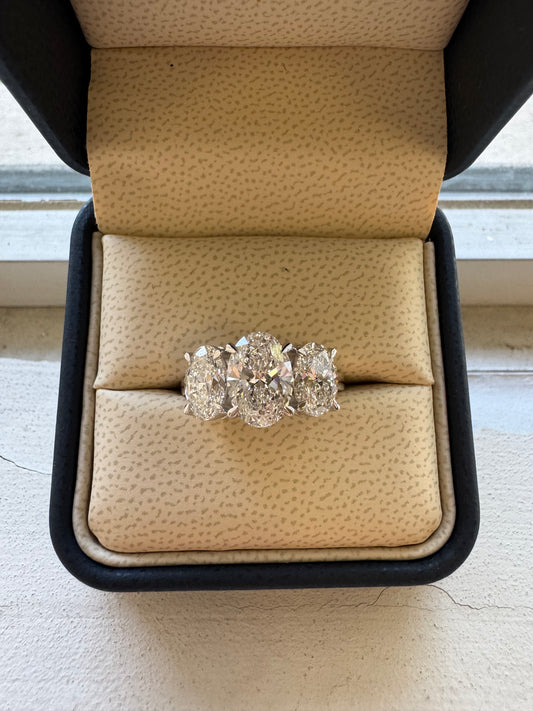 4ct tw oval lab grown diamond ring