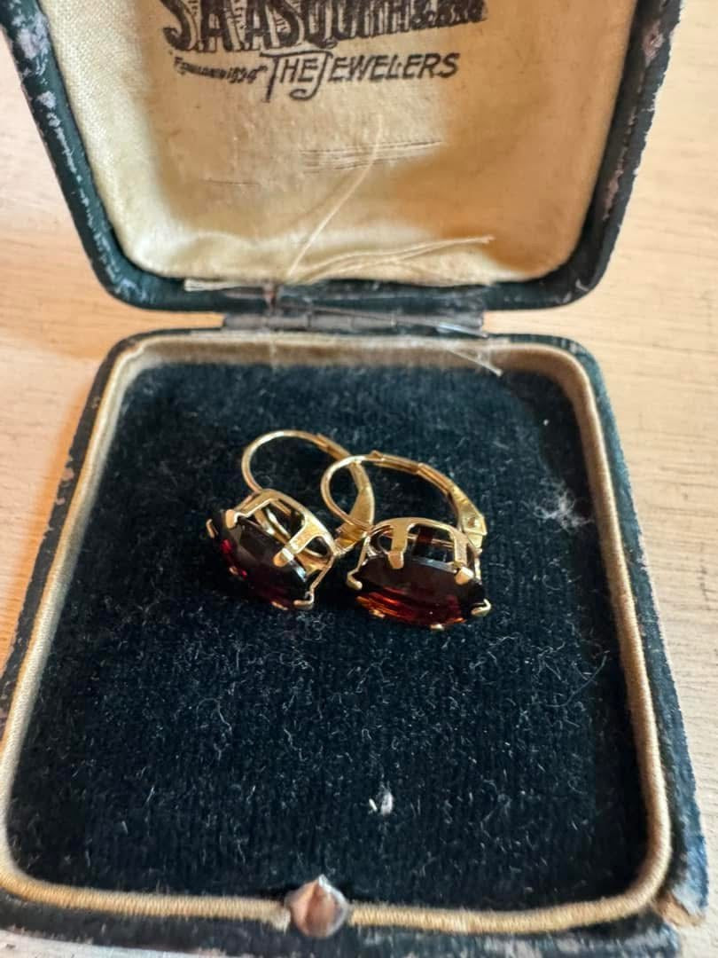 Garnet earrings