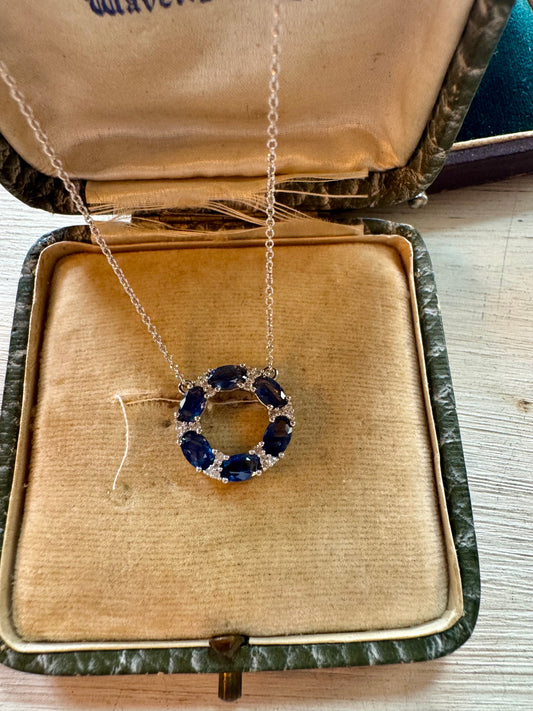 Sapphire and Dimond necklace