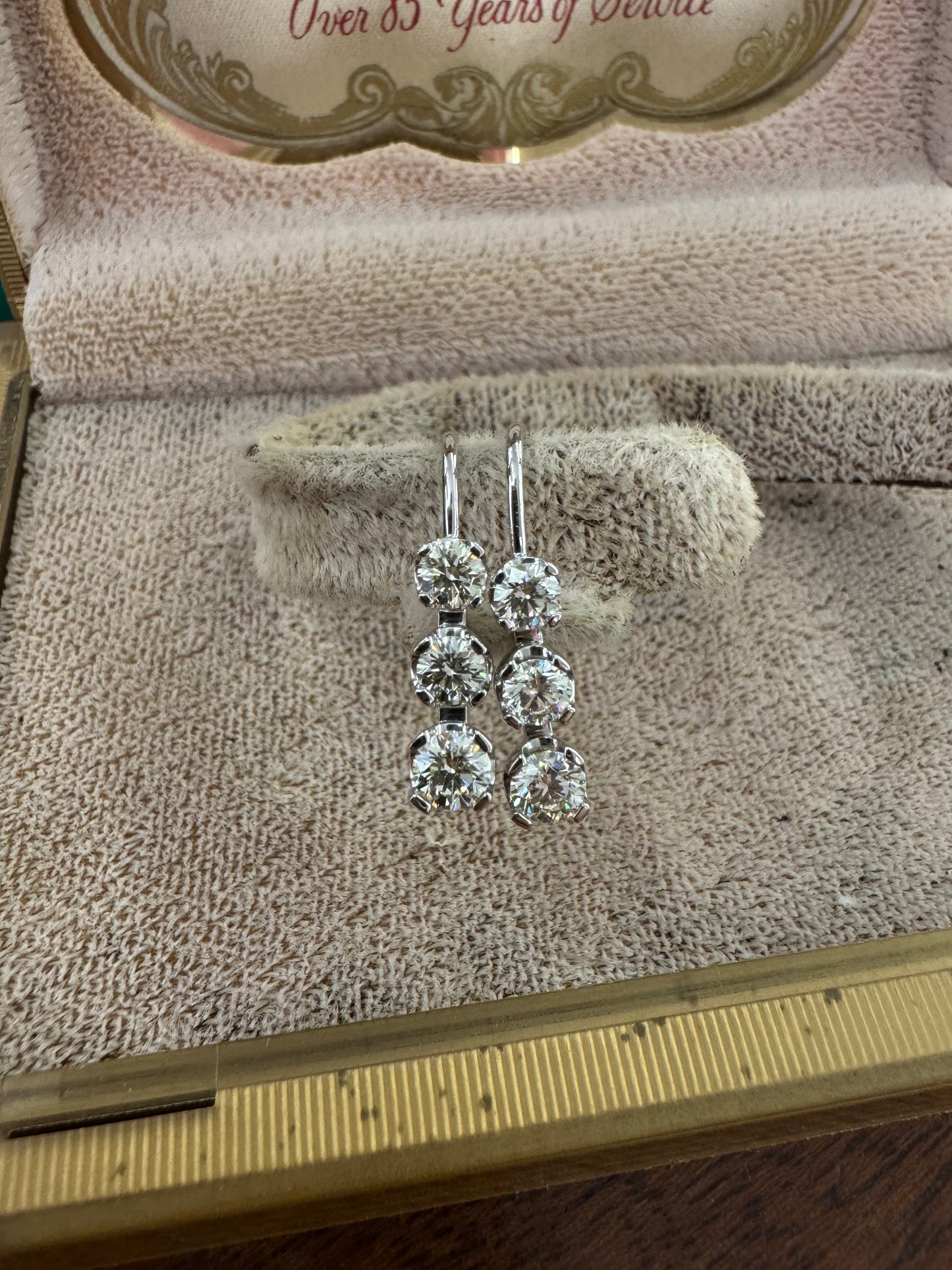 1.44ct Diamond Hoop Earrings