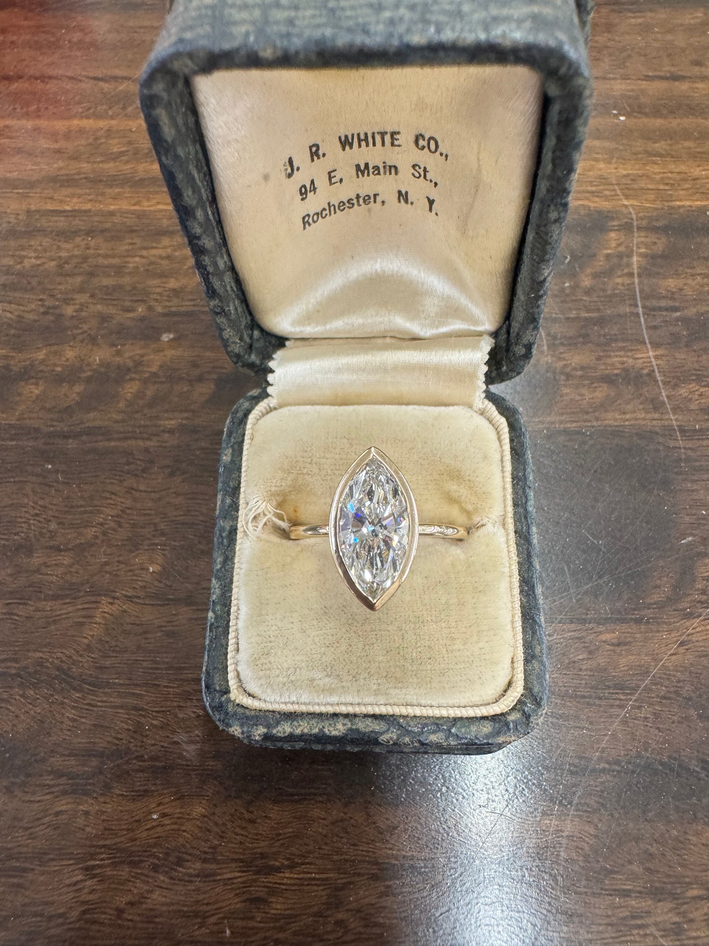 2ct Marquise lab grown diamond ring