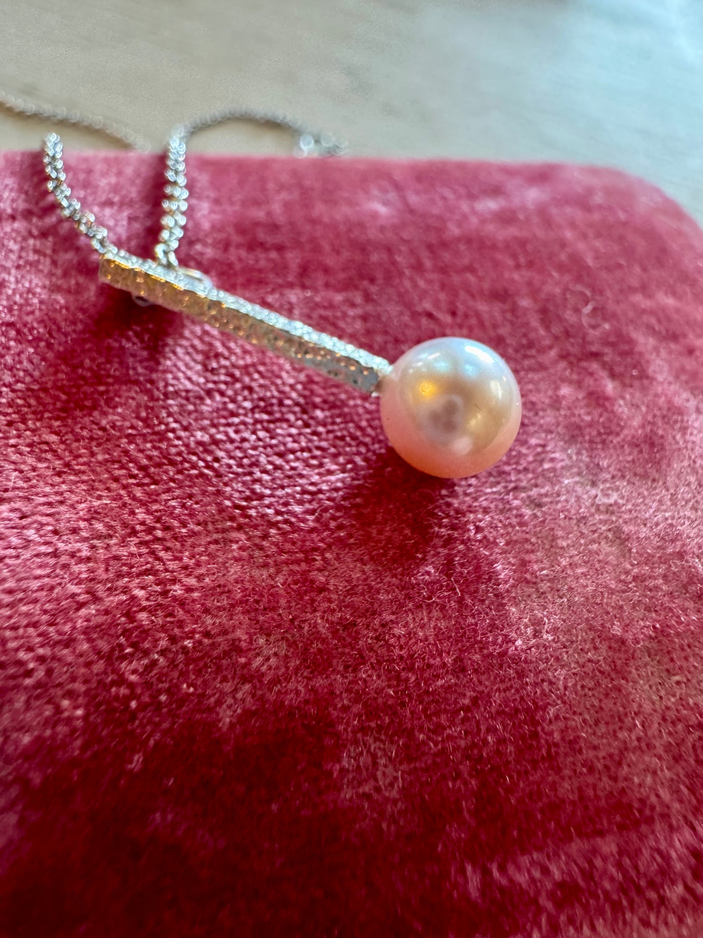 Designer pearl set Pure Silver