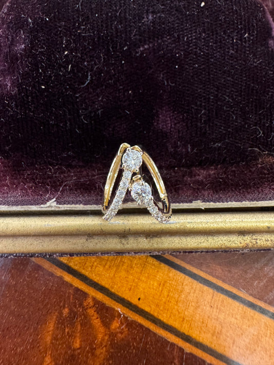 .35ct Diamond Huggie Hoop Earrings
