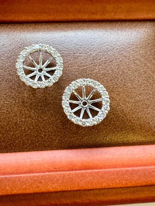 .50ct Diamond earring jackets