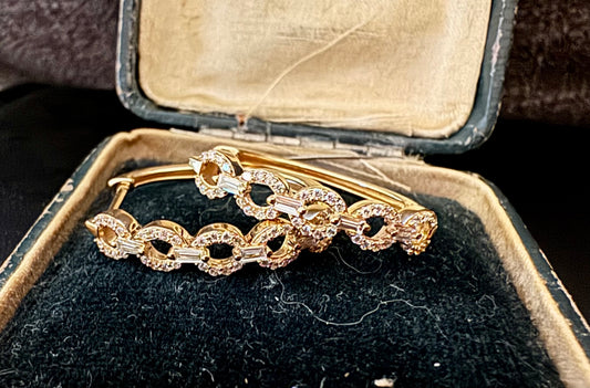 Unique Diamond Hoops