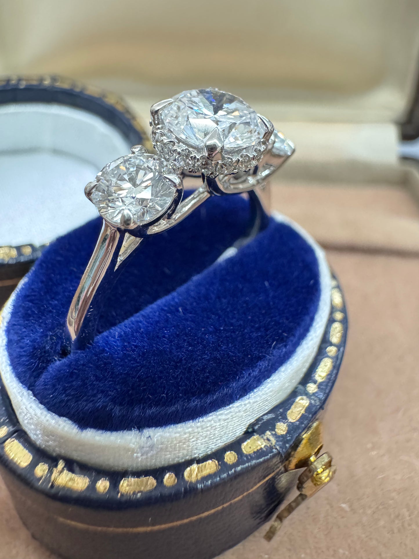 Three-Stone Lab-Grown Diamond Ring