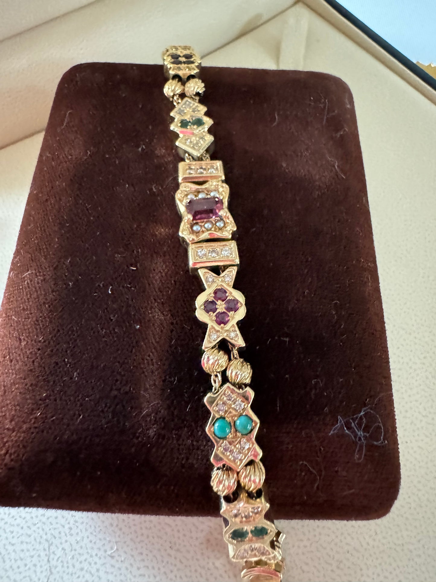 14k Vintage Slide Bracelet