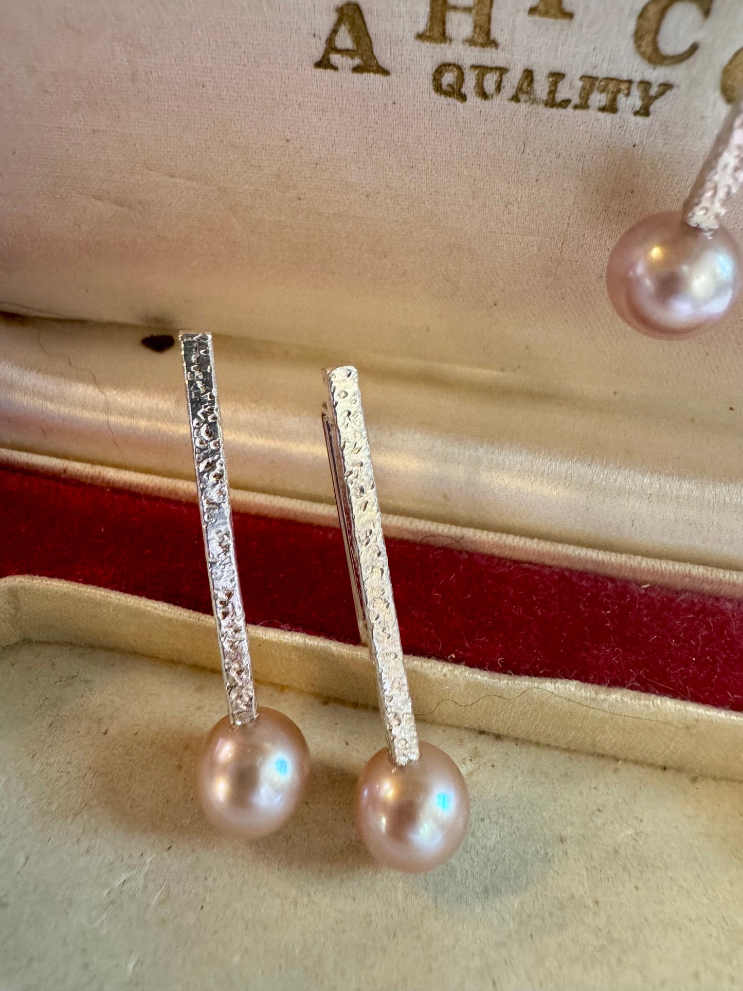 Designer pearl set Pure Silver