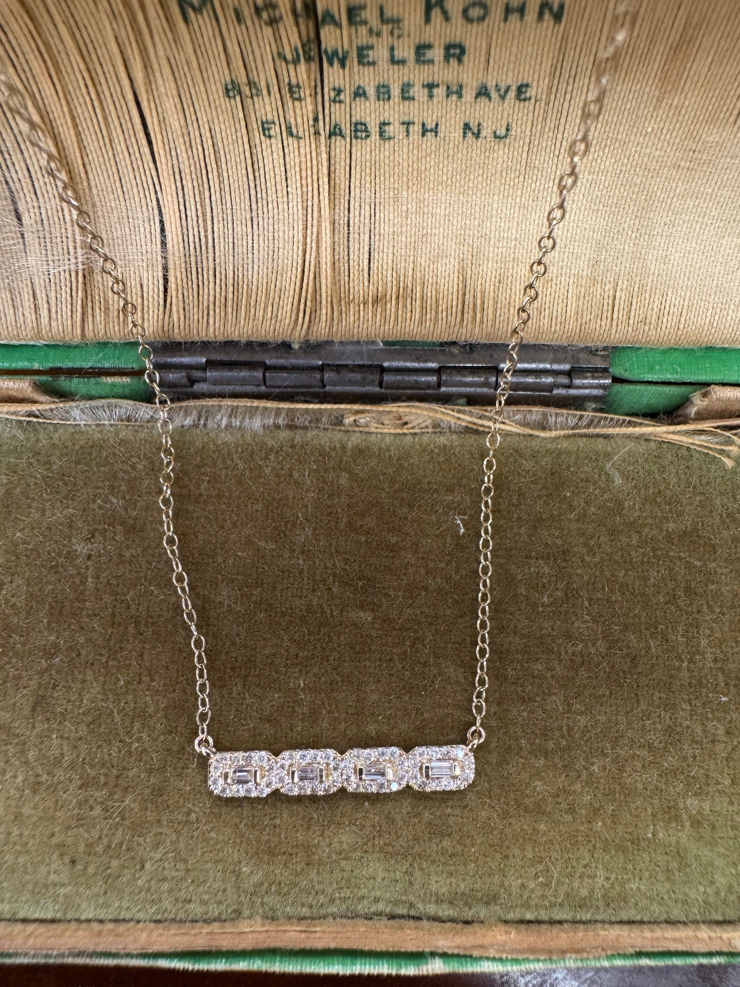 .25ct Diamond Bar Pendant