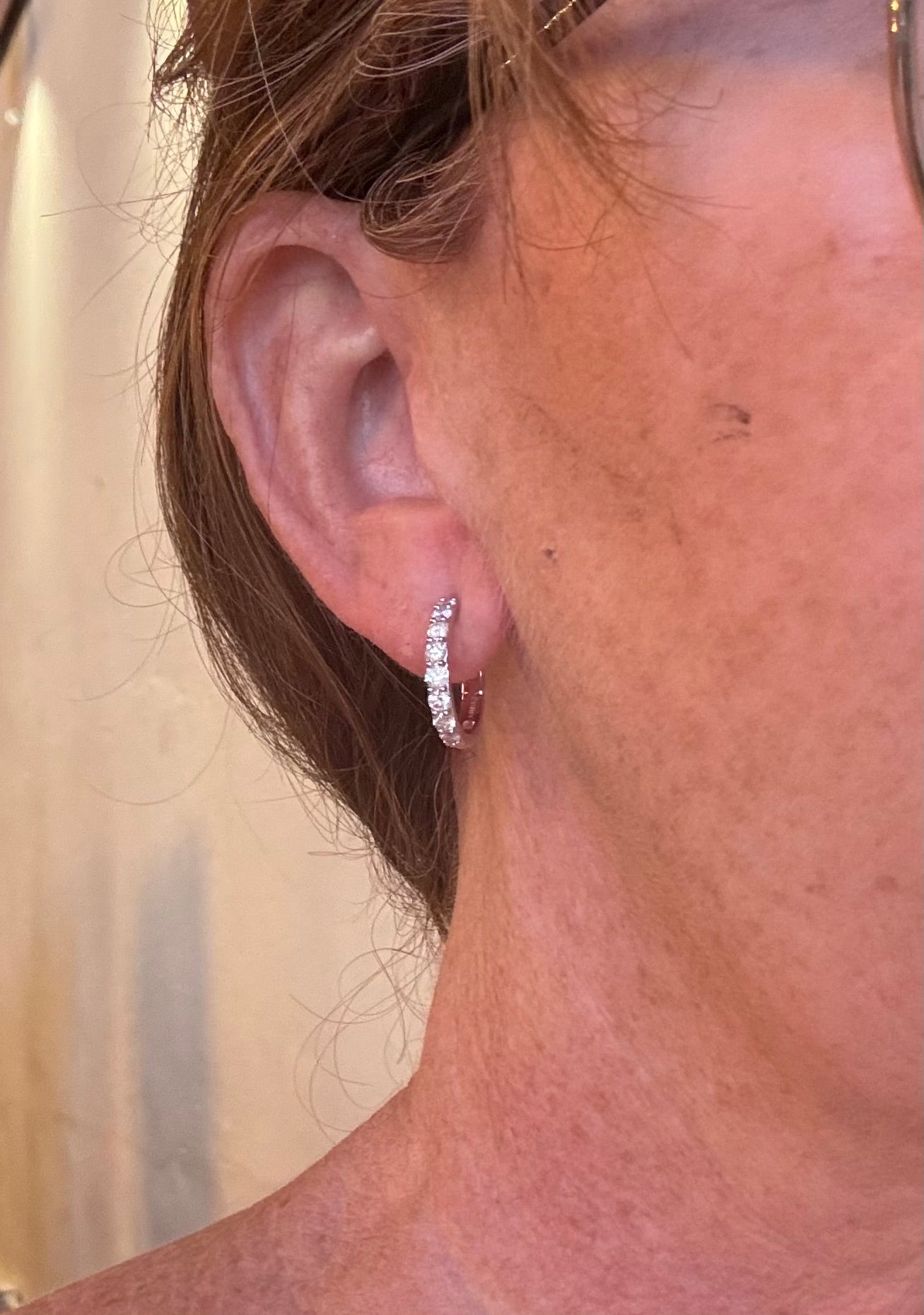 1ct Diamond hoops