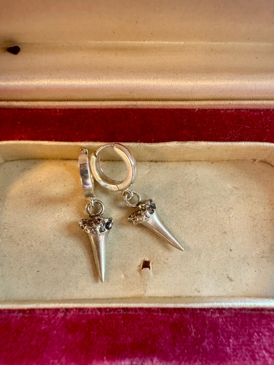 Sterling Shark Teeth earrings