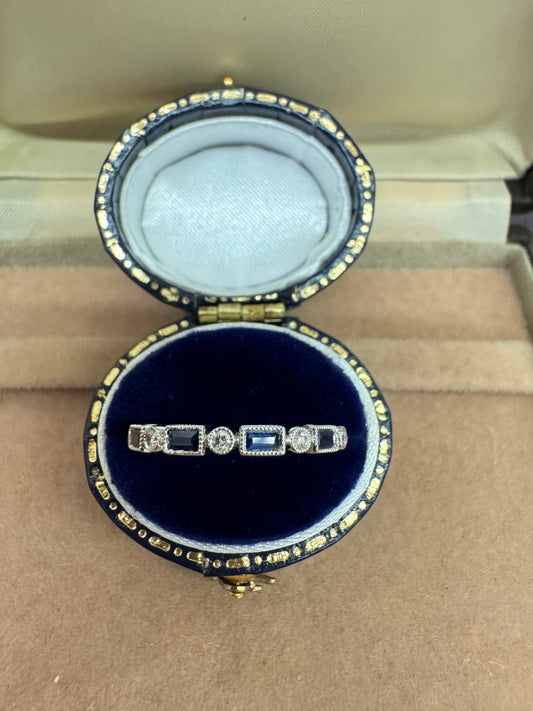 Sapphire and Diamond band
