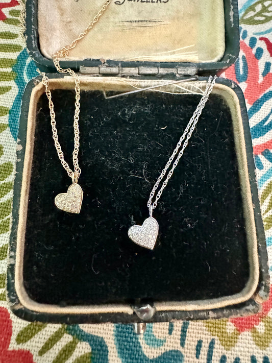 Dainty Diamond Heart necklace