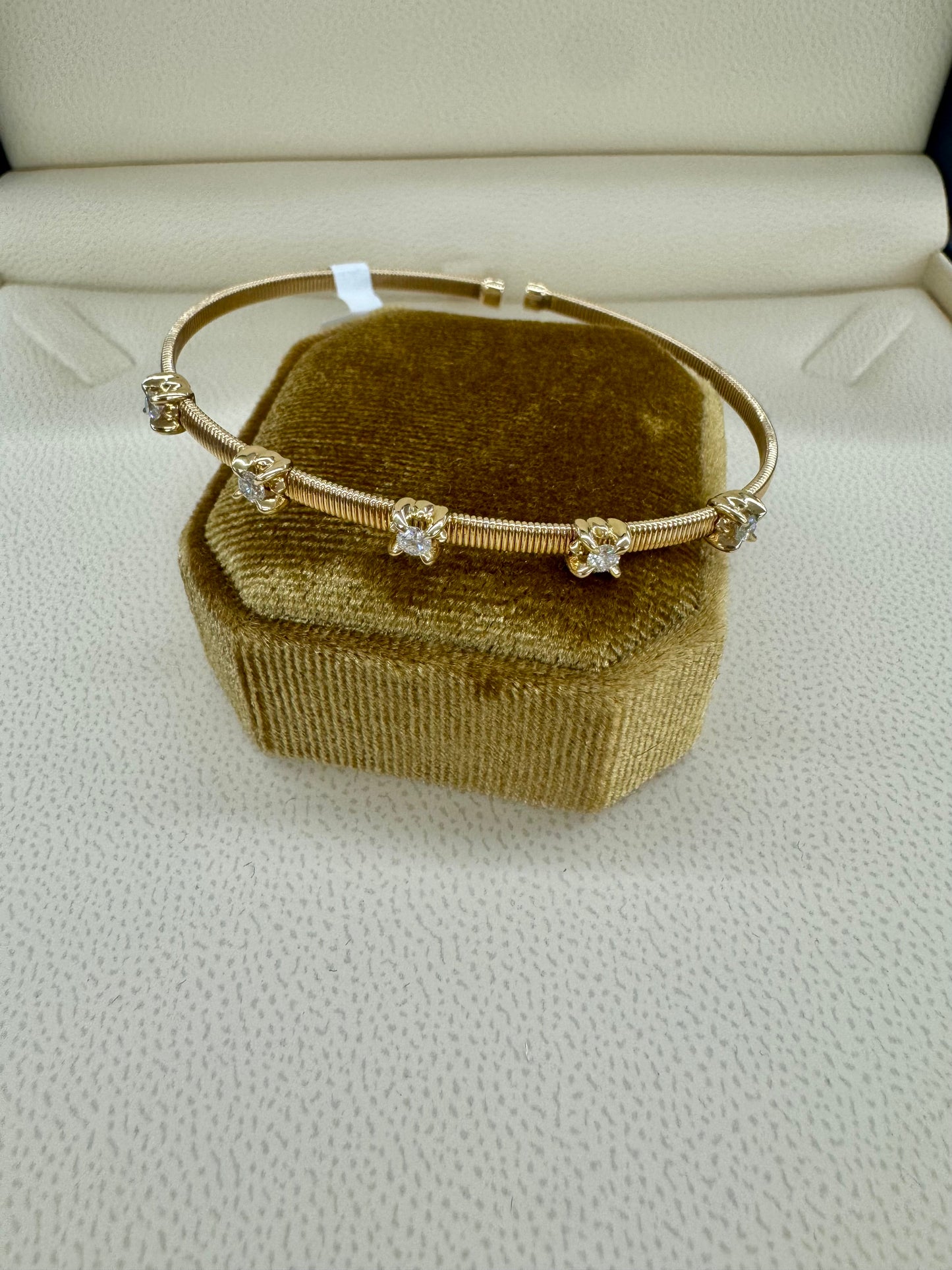 Diamond cuff bracelet