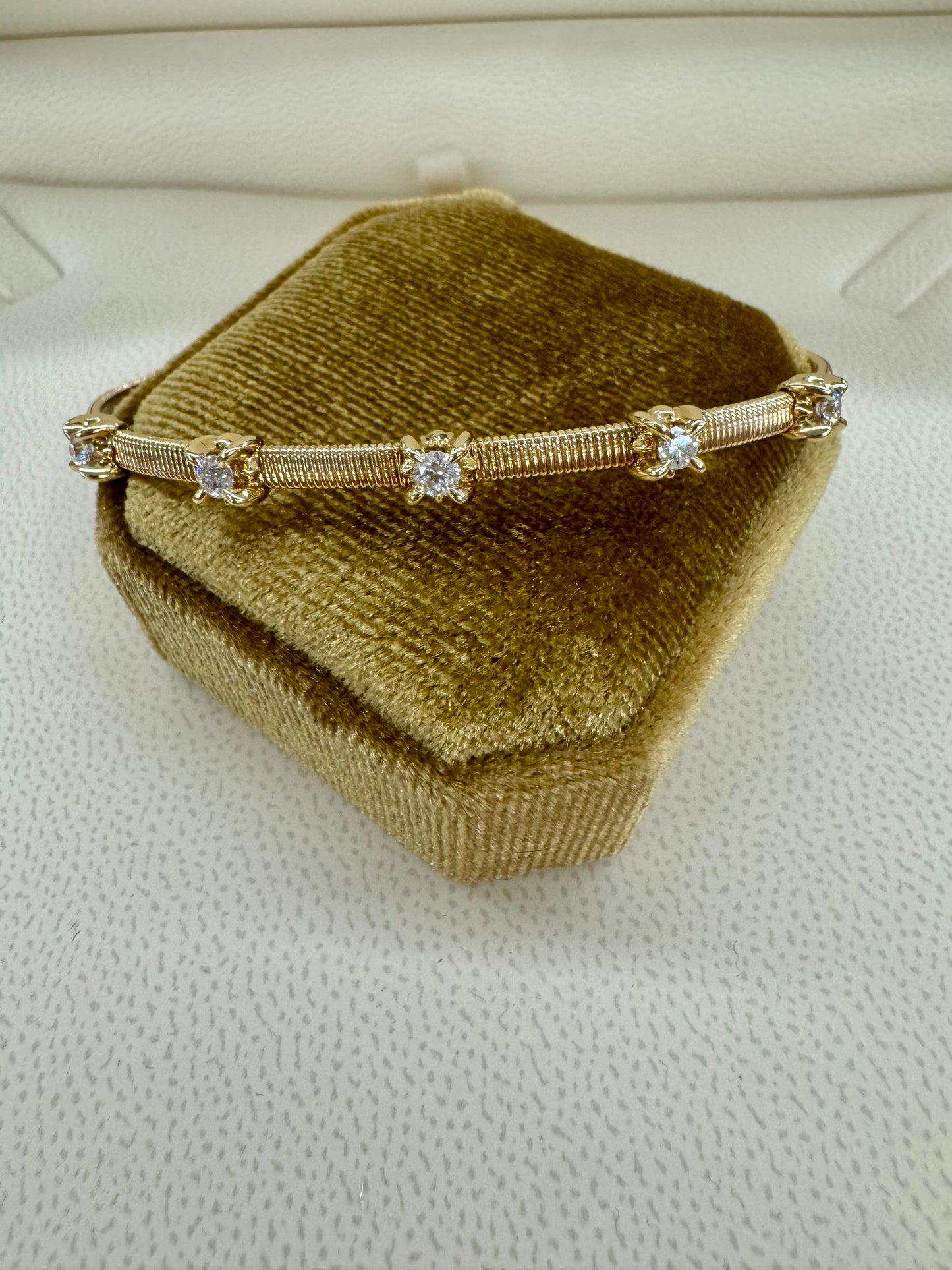 Diamond cuff bracelet