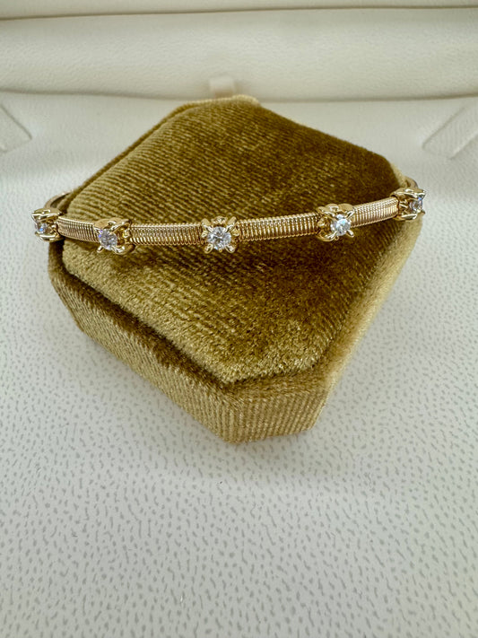 Diamond cuff bracelet