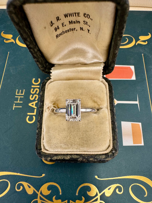 1.41ct Emerald Cut Diamond Ring