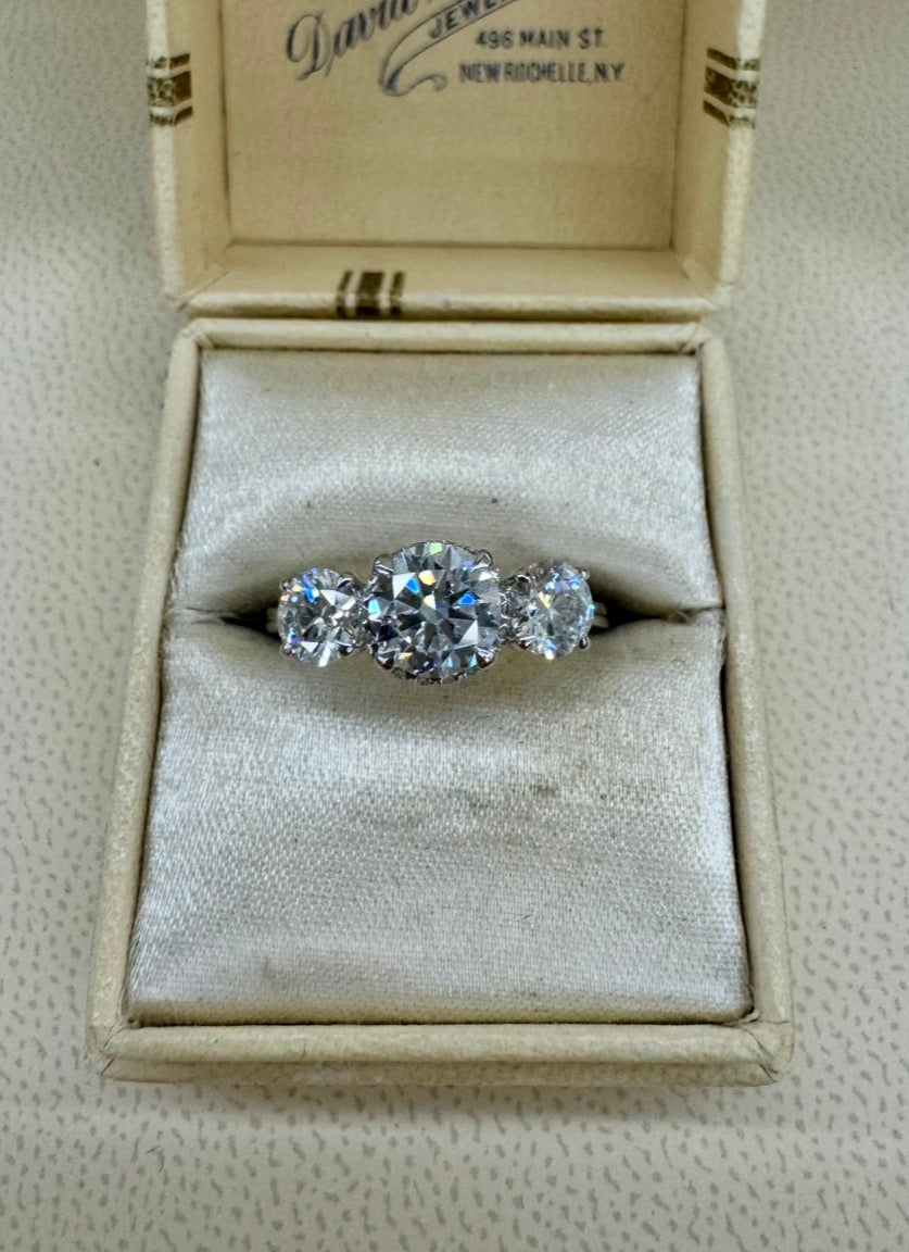 Three-Stone Lab-Grown Diamond Ring