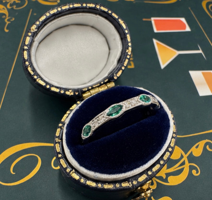 Emerald and Diamond band