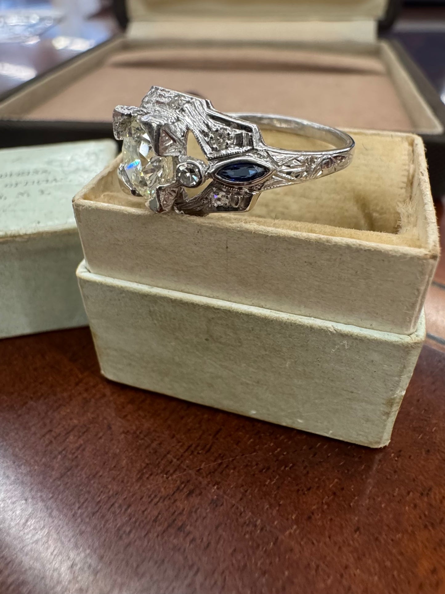 Antique 1ct Diamond ring