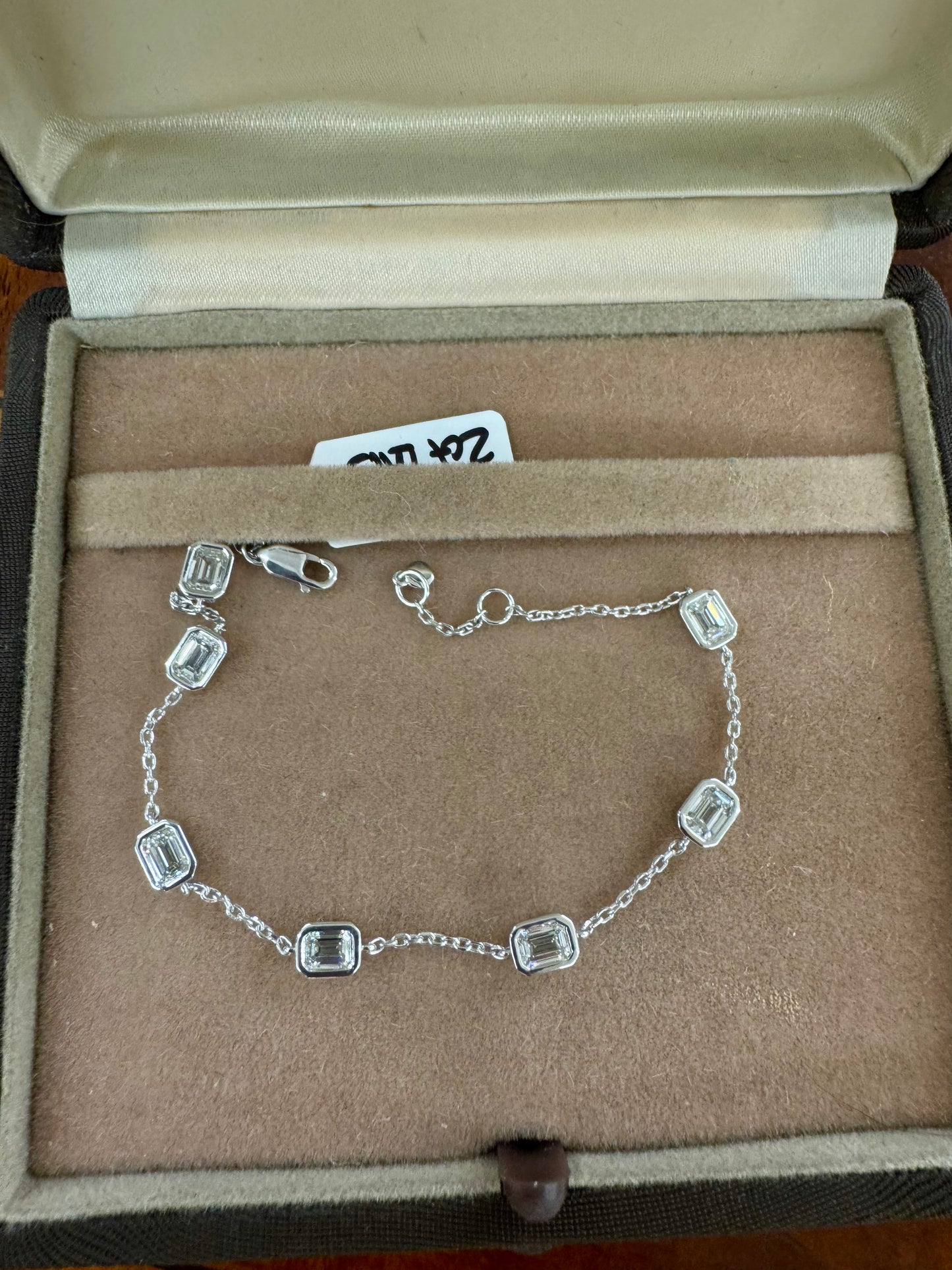 2ct ct lab grown diamond by the yard bracelet