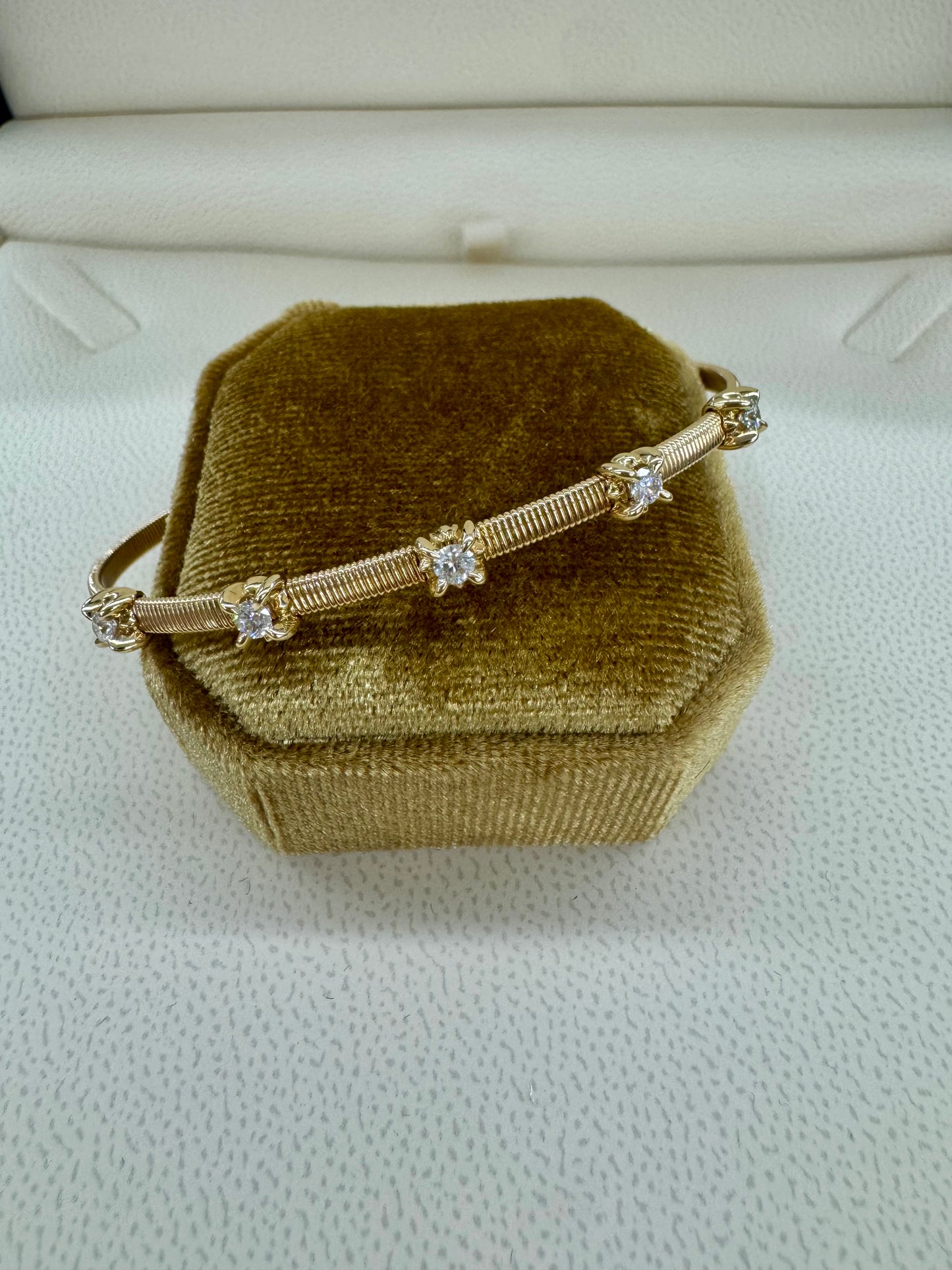 Diamond cuff bracelet