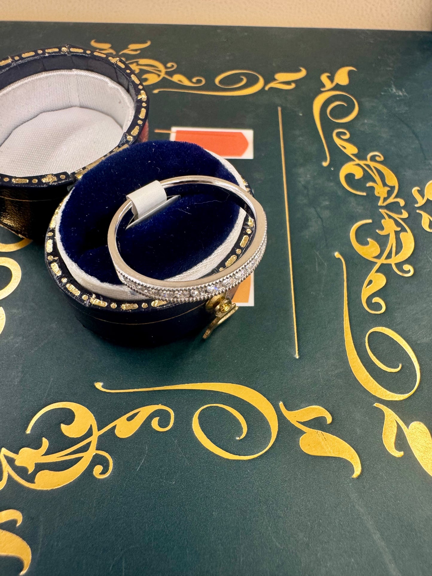 Channel set diamond band