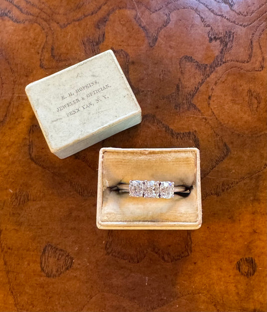 1.37ct old mine cut Diamond ring