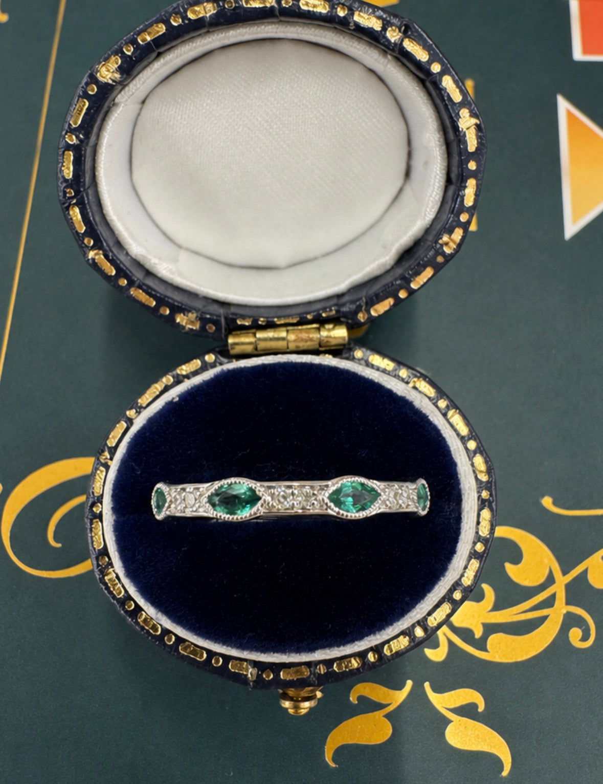Emerald and Diamond band