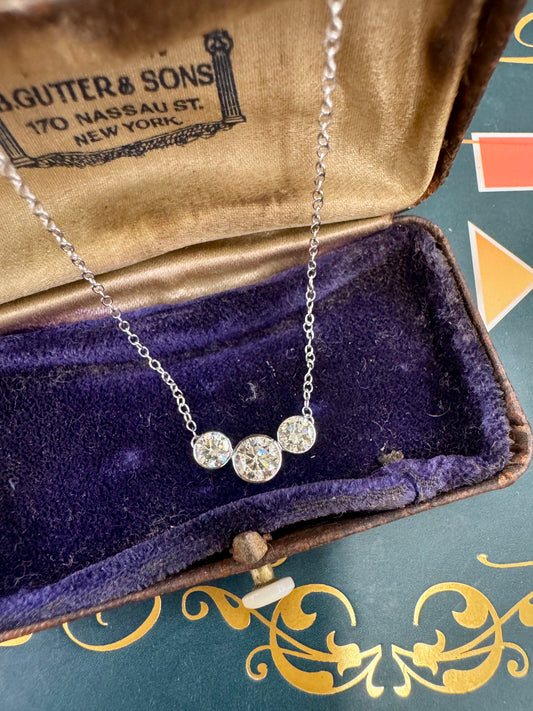 Diamond Three-Stone Pendant