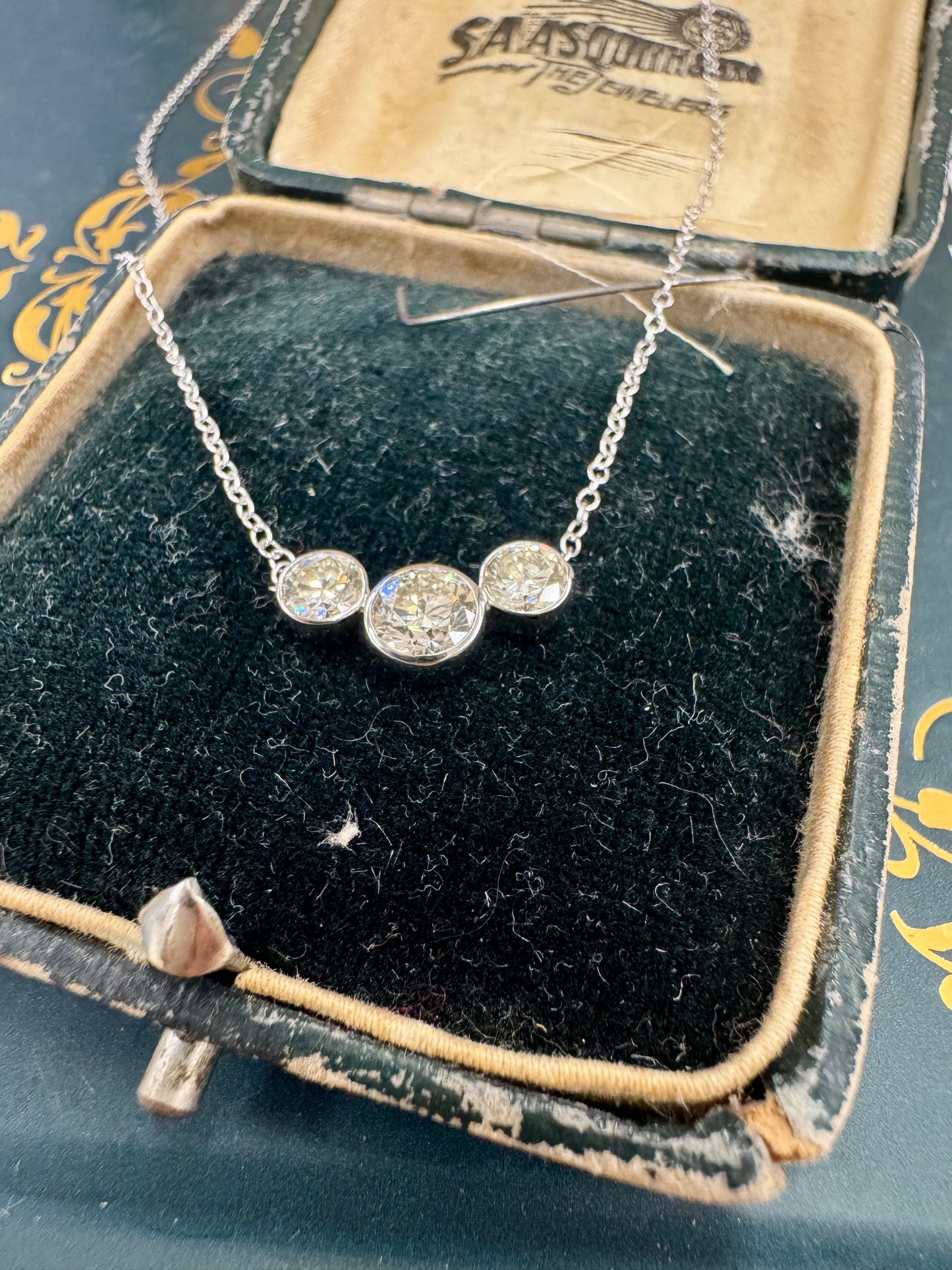 Diamond Three-Stone Pendant