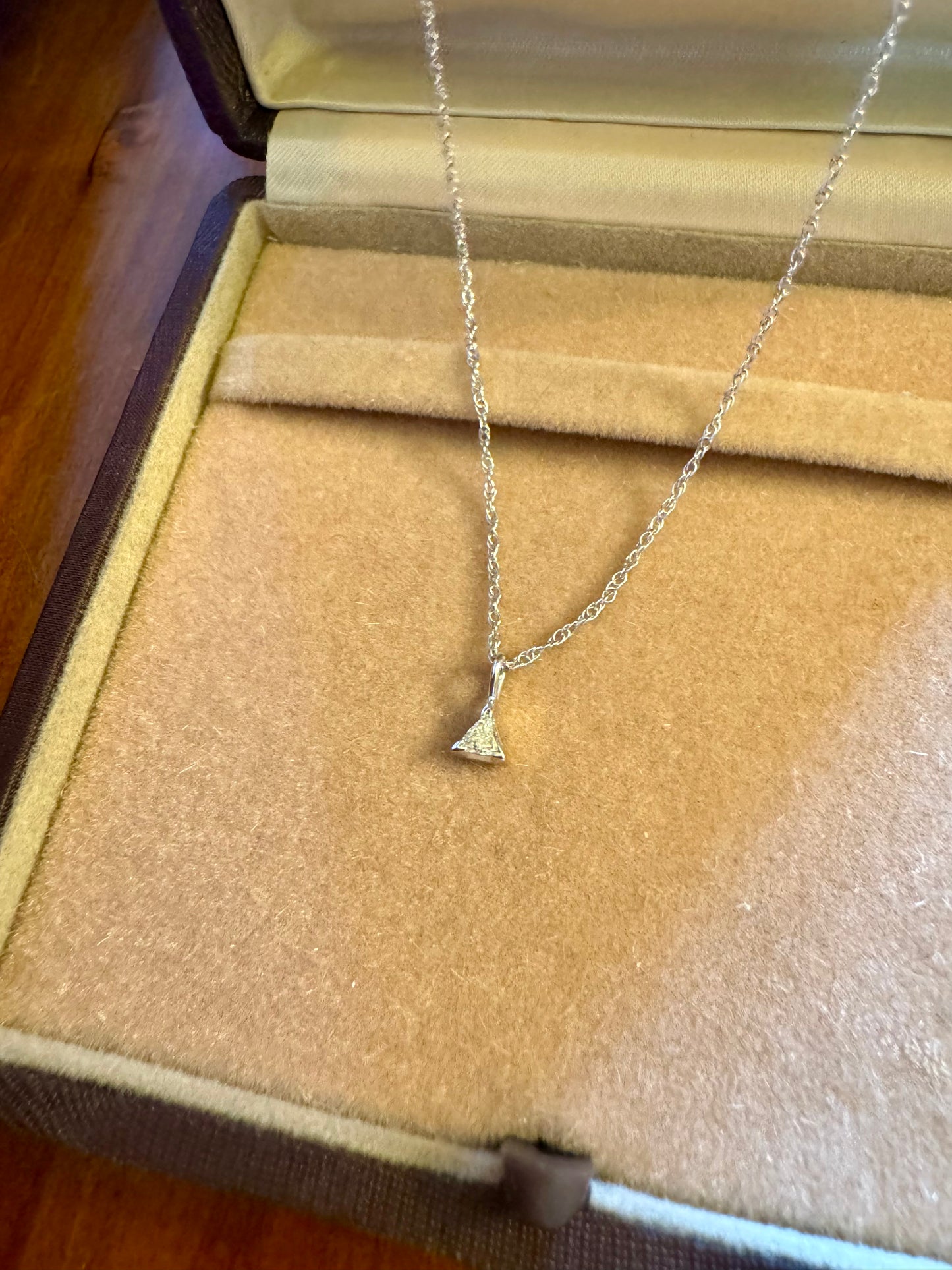 .10ct Trillion Diamond Necklace