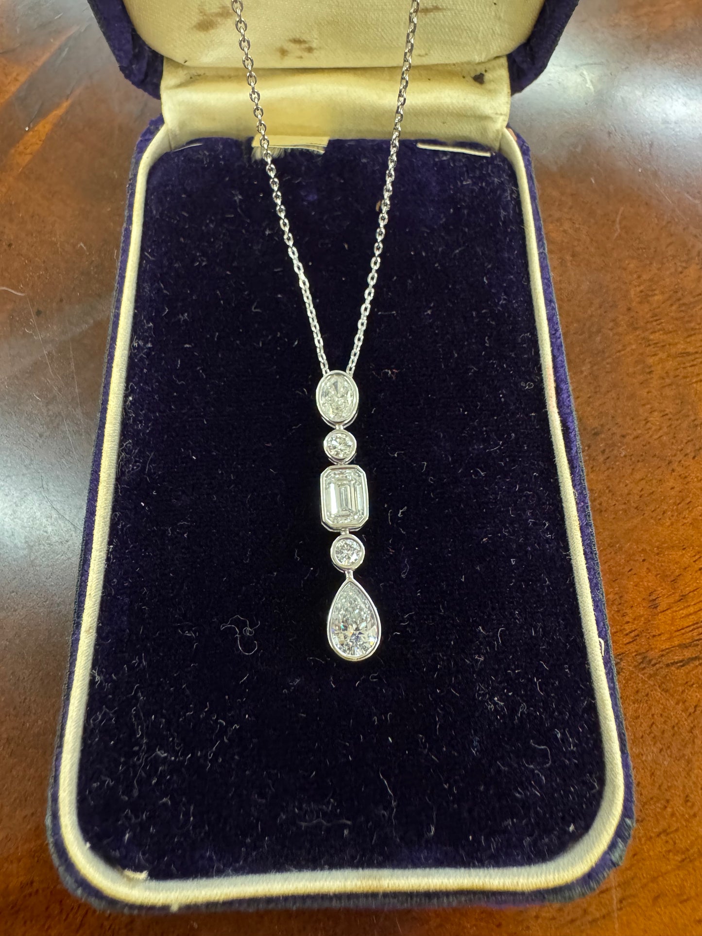 1.78 CTW Lab-Grown Diamond Drop Necklace