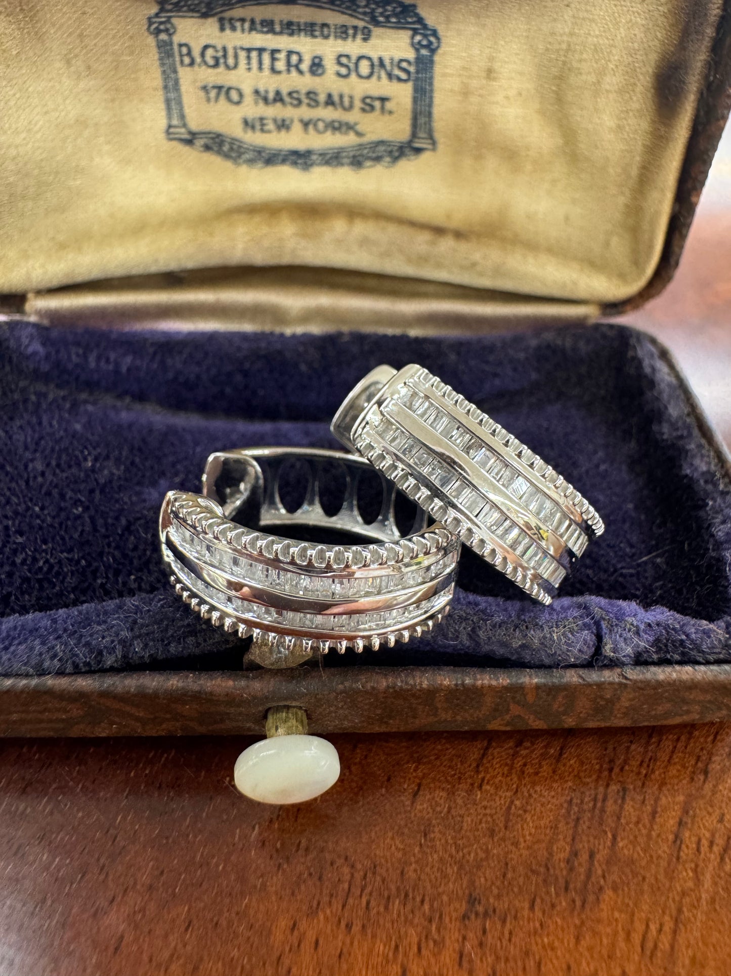 1ct Diamond hoops
