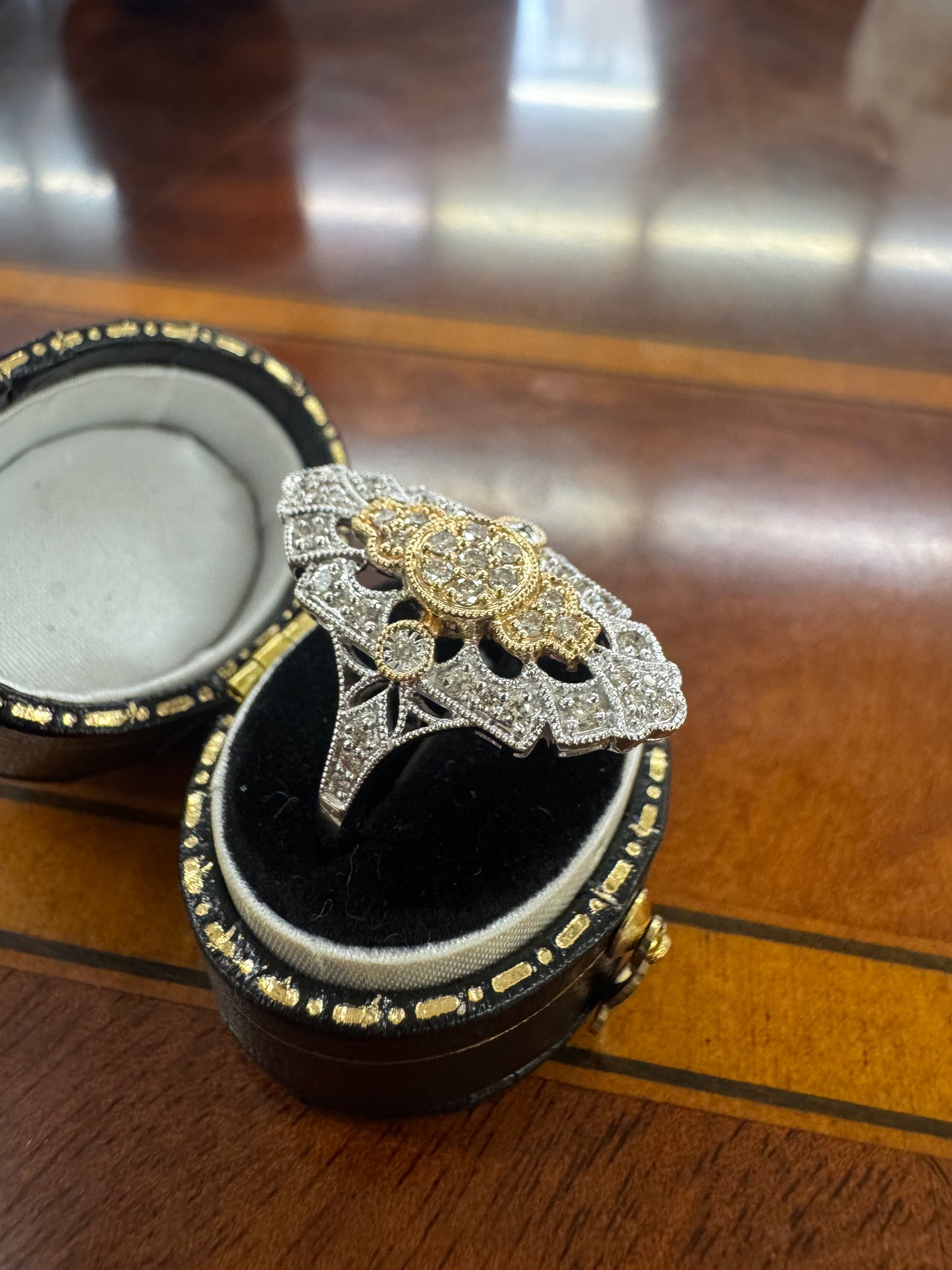 Antique Inspired Diamond Right Hand Ring